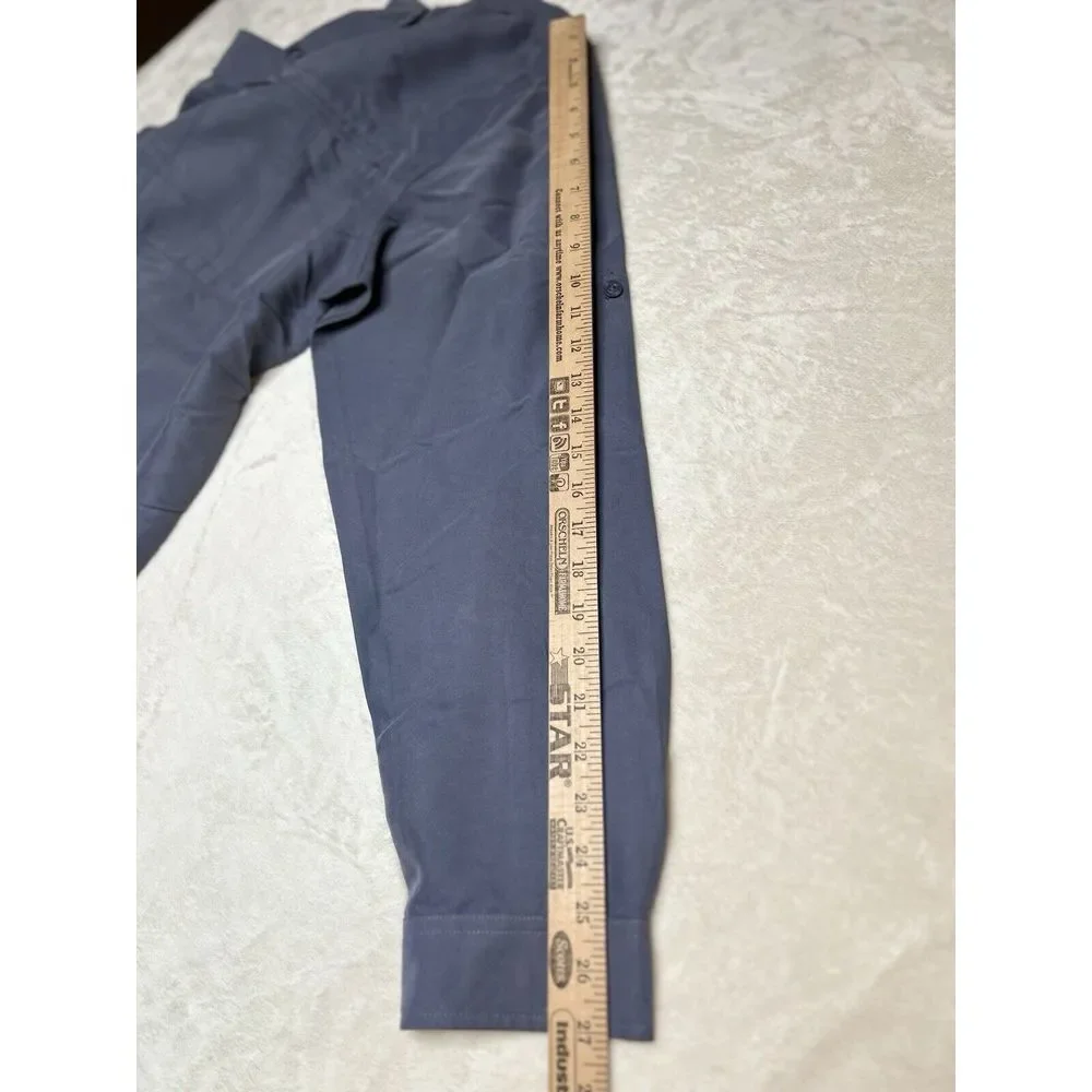 The Northface Mens XL ACCX Gray Roll Tab Long‎ Sleeve Button Down Hiking Shirt